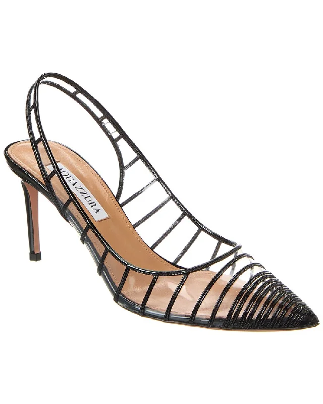 Today's Deal Aquazzura Call Me 75 Patent & Vinyl Slingback Pump