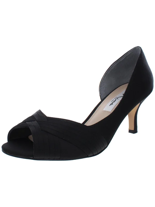 Big Savings On Trendy Styles Contesa Womens Satin Ankle D'Orsay Heels
