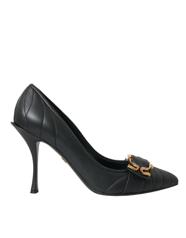 Huge Discounts Dolce & Gabbana  Devotion Leather Heels Pumps Women's Shoes