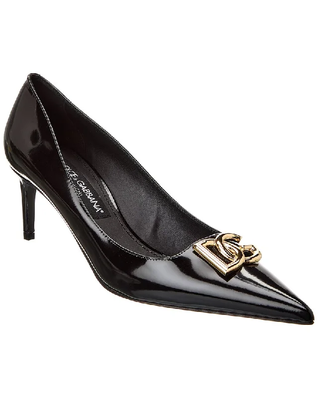 Your Next Fashion Find Is On Sale Dolce & Gabbana DG Logo Leather Pump