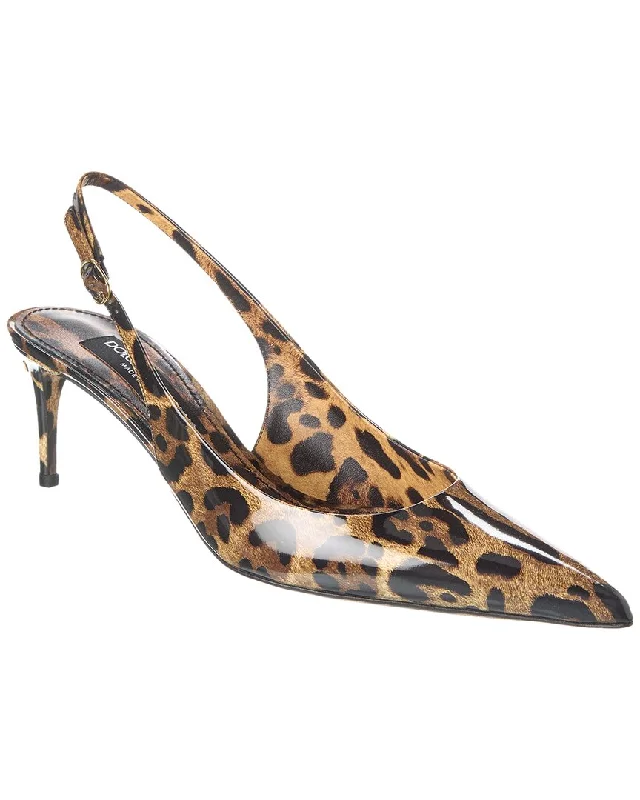 Price Buster Dolce & Gabbana Leather Slingback Pump