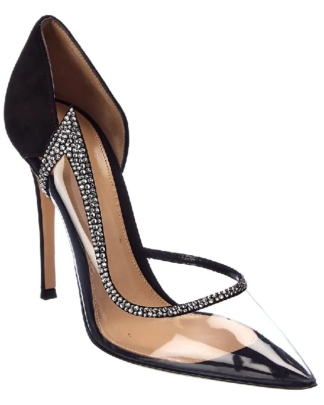 The Best Prices Gianvito Rossi Leif 105 Suede & Vinyl Pump