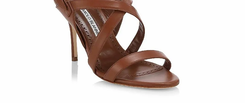 Save More On The Styles You Love Women Singanu Strappy High Leather Sandals In Brown